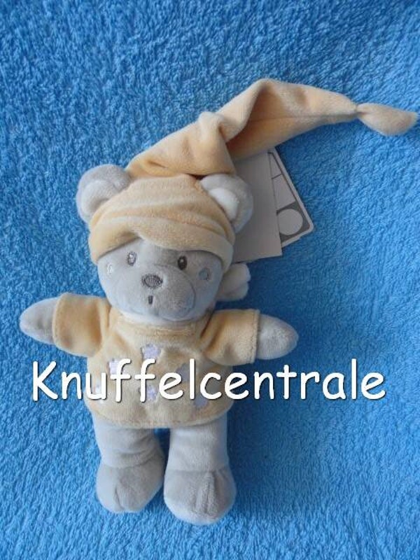 Nicotoy beer grijs met gele puntmuts + trui