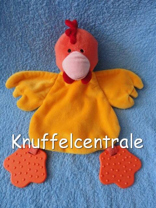 Prenatal kip haan knuffeldoek met bijtflappen