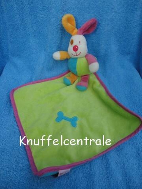 Tiamo Happy Dog hond knuffeldoek met piep in het lijf