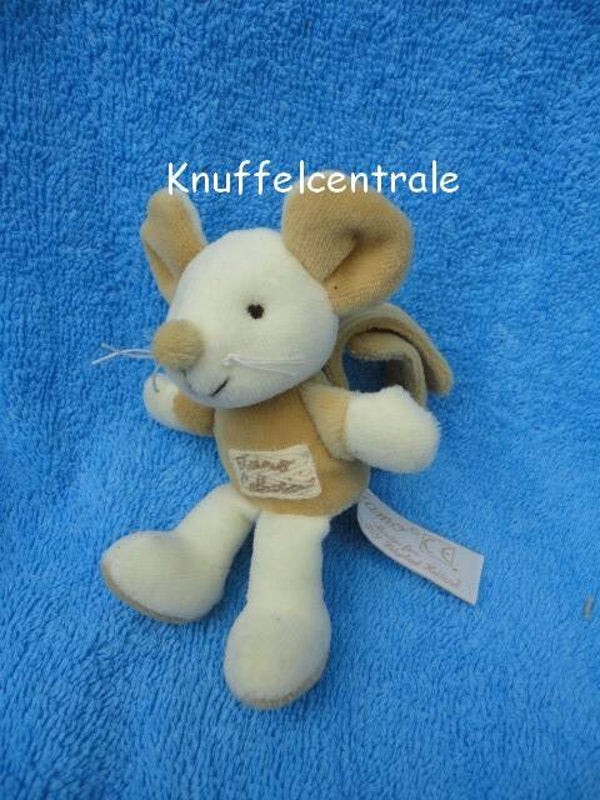 Tiamo muis bruin creme met rammel polsrammelaar