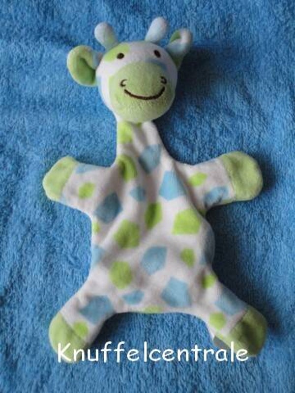 Happy Horse giraf giraffe Goffy knuffeldoekje groen blauw (zonder label)