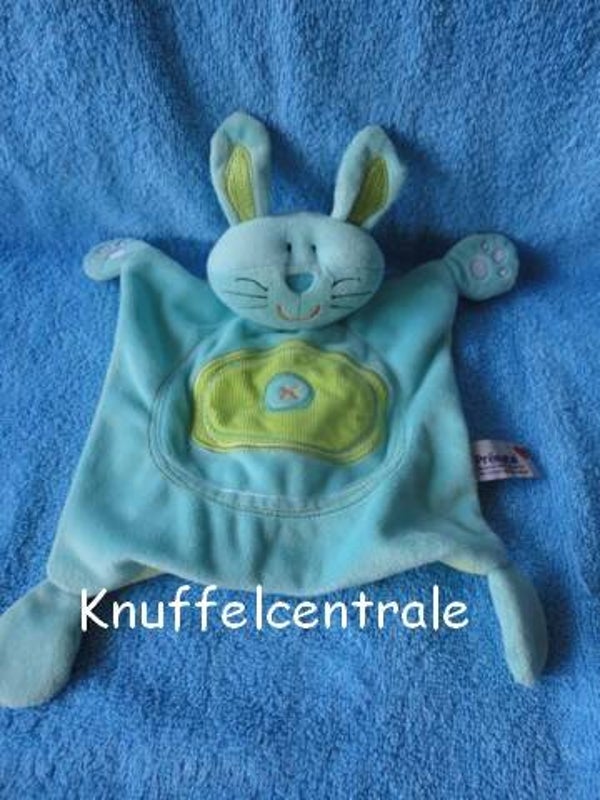 Prenatal konijn knuffeldoek blauw