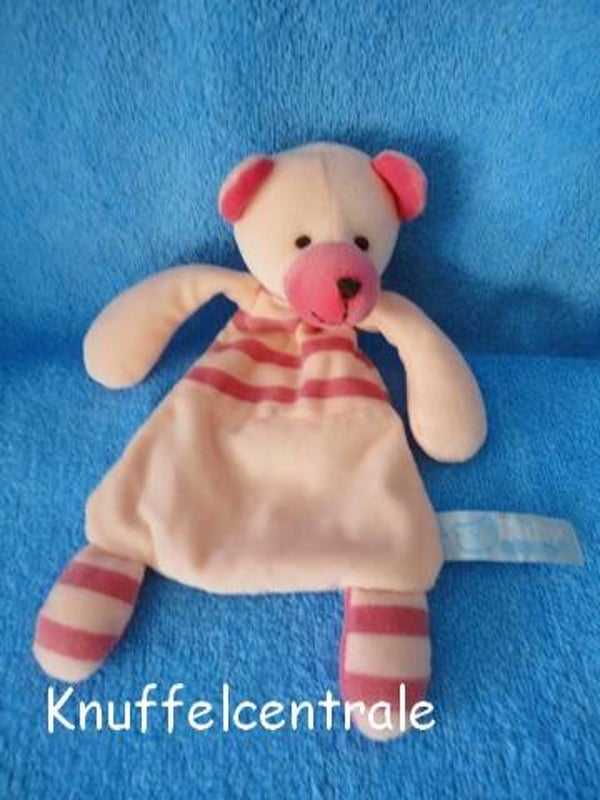 Hans Textiel HTX beer Baby Little me knuffeldoek roze 2004