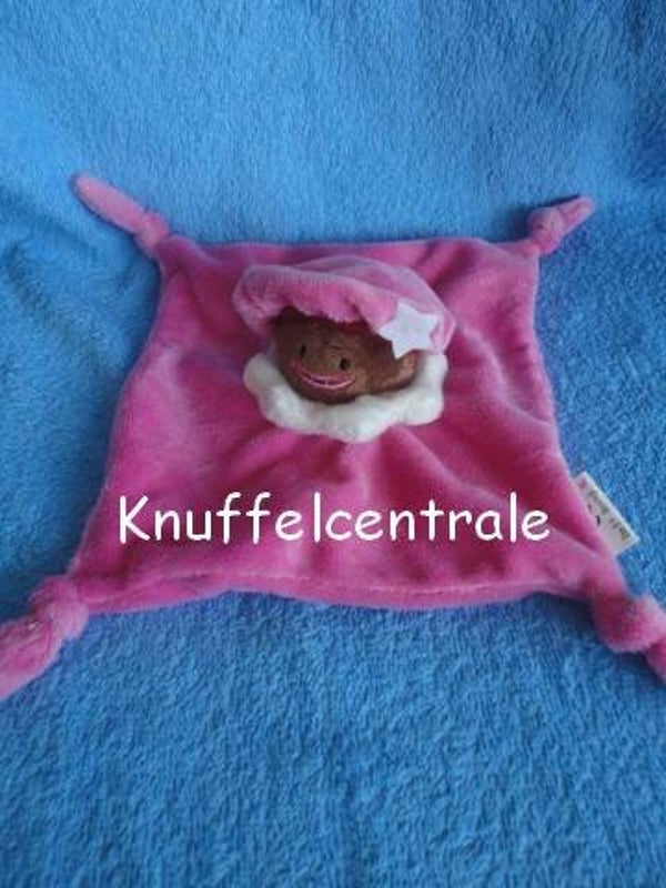Etos Zwarte (bruine) piet roze knuffeldoek