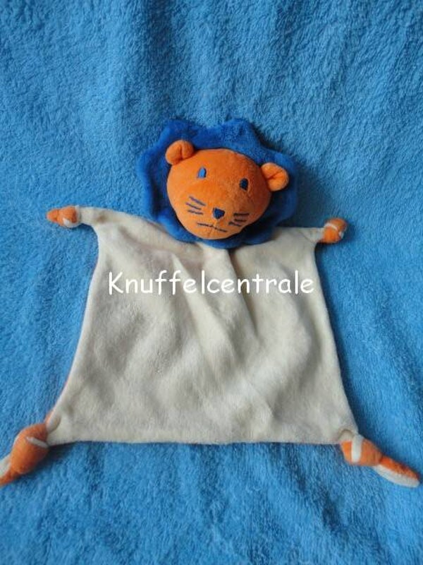 ING leeuw knuffeldoek met blauwe manen