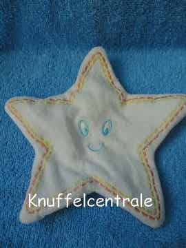Zeeman ster knuffeldoek gezicht wit knisper