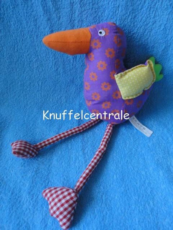 Hema eend eedje vogel Katoen paars