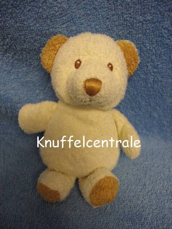 Anna Club Plush Beer creme met rammel 18 cm