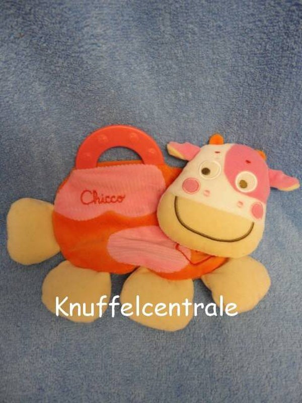 Chicco Koe knuffeldoek met knisper en bijtring (zonder label)