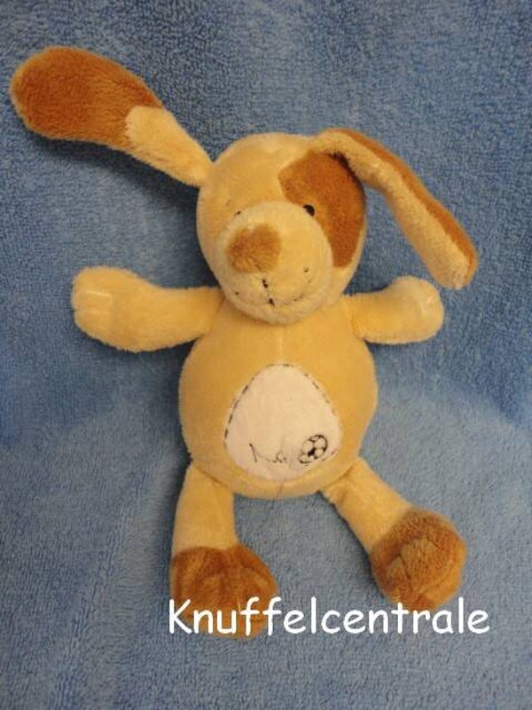 Eddy Toys hond beige met knisper in de oren