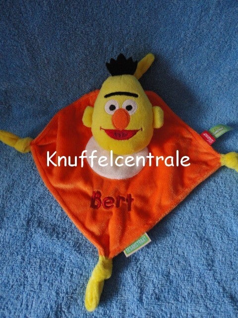 Sesamstraat Bert knuffeldoek Tiamo (zonder label)