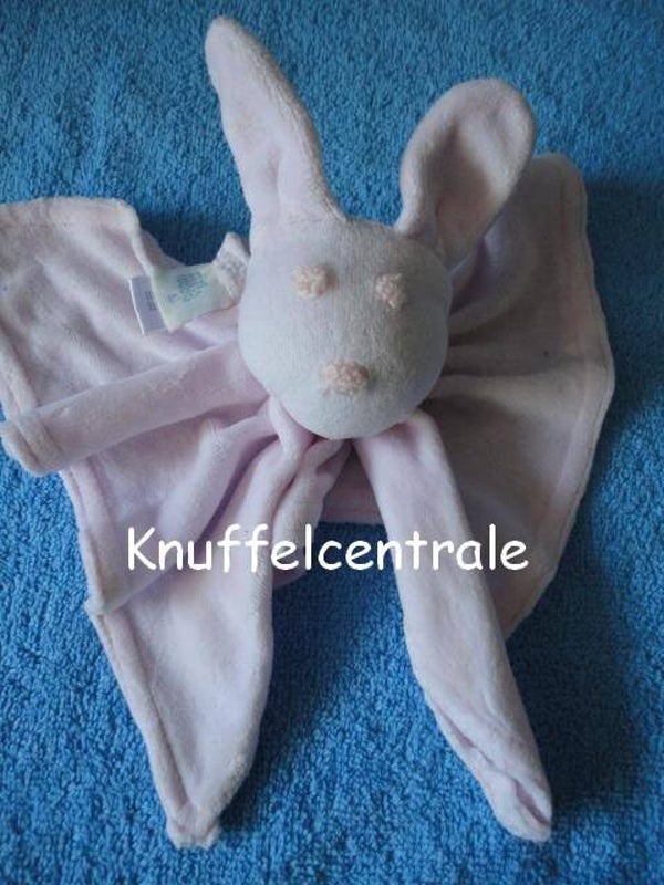 Feetje Konijn knuffeldoek roze lichtroze