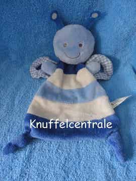 Zeeman Vlinder knuffeldoek blauw wit Happy Horse (zonder label)