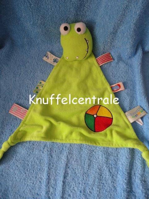 Biba Toys Krokodil knuffeldoek groen