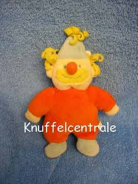 Zeeman clown knuffel 15 cm met rammel (zonder label)