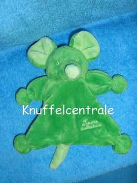 Tiamo De Kandeel collection muis groen rammel + korte staart (zonder label)