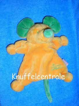 Tiamo De Kandeel collection muis geel groen rammel + korte staart