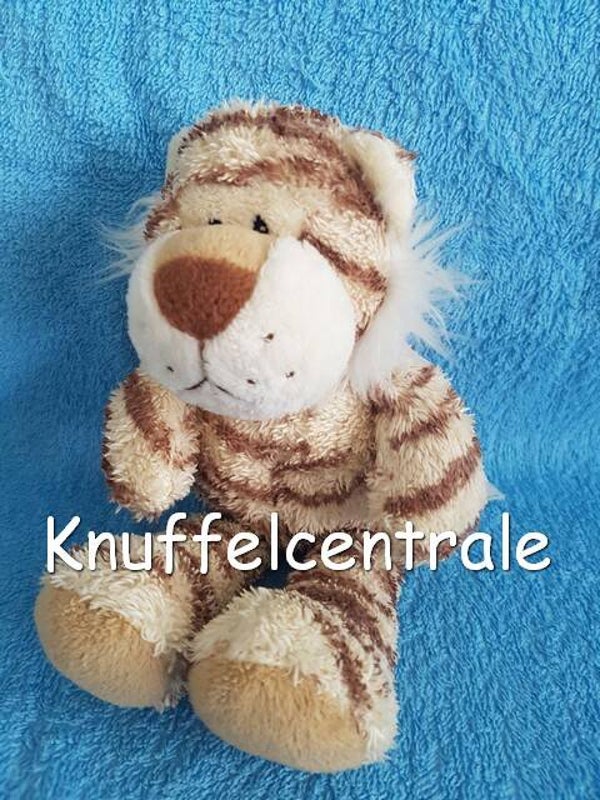 Hema tijger beige met bruine streep 36  cm