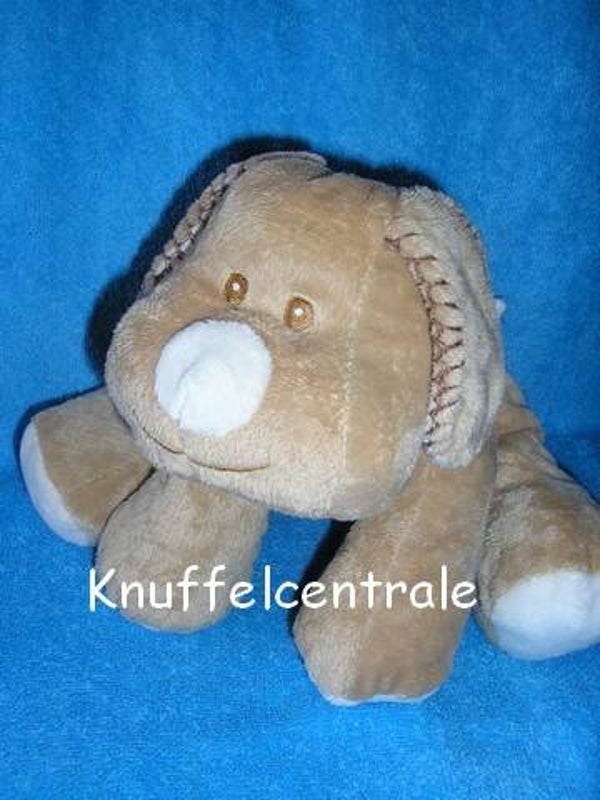 Eddy Toys hond hondje bruin groot (klein defect, zonder label)