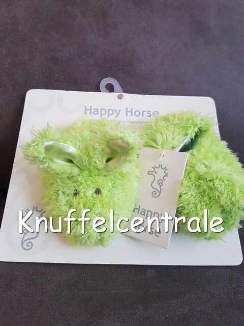 * Happy Horse 2007 groen sloffen / Green Rabbit Sue slippers * Nieuw op display kaart