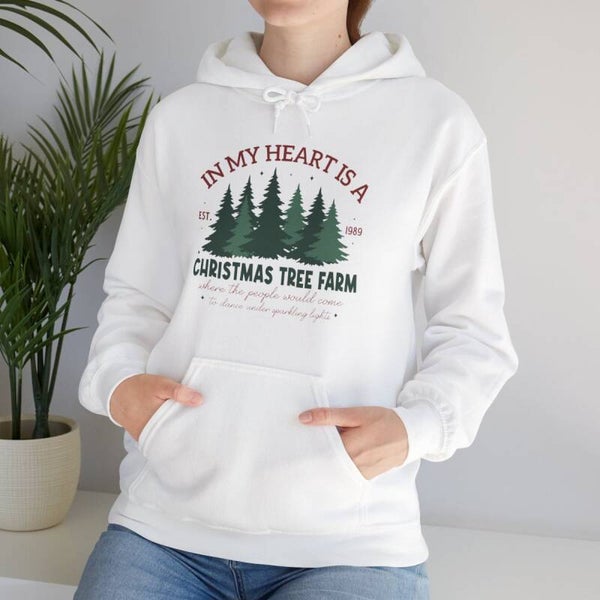In My Heart Is A Christmas Tree Farm Hoodie