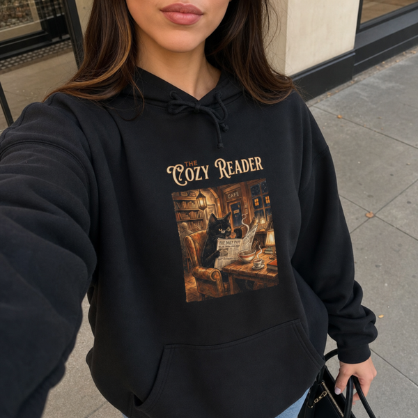 Cozy Reader Illustration Hoodie