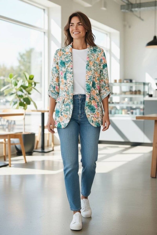 Veste fleurie