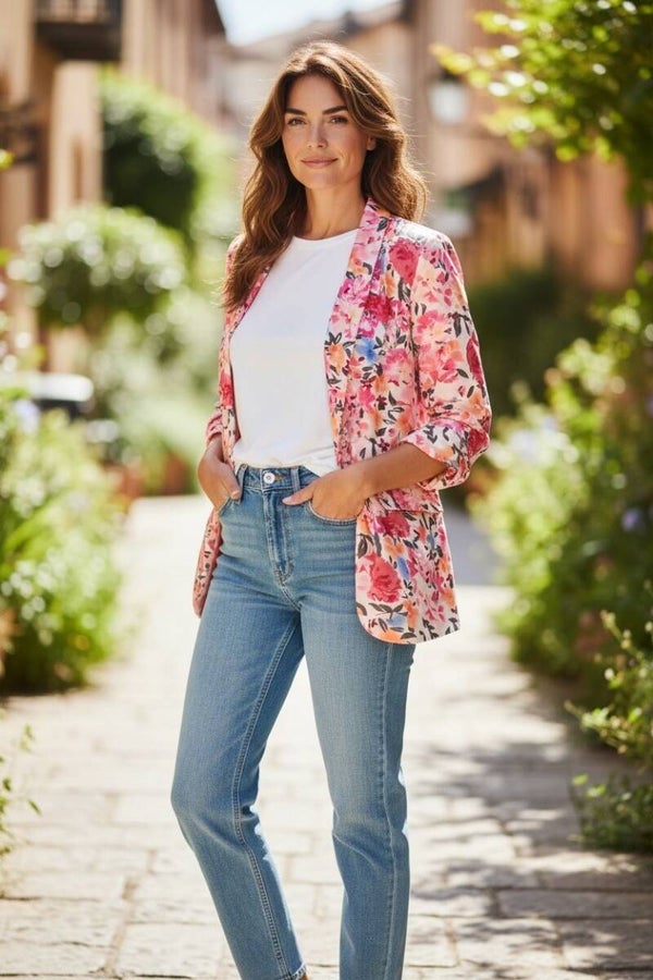 Veste fleurie