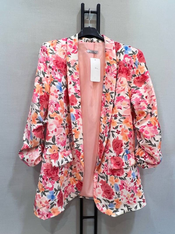 Veste fleurie grande taille