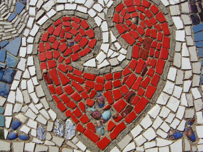 mozaiek hart
