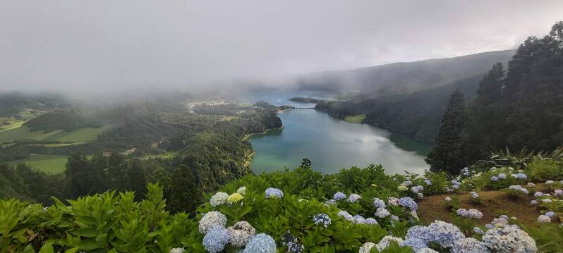 Lago Verde en Azul Azoren