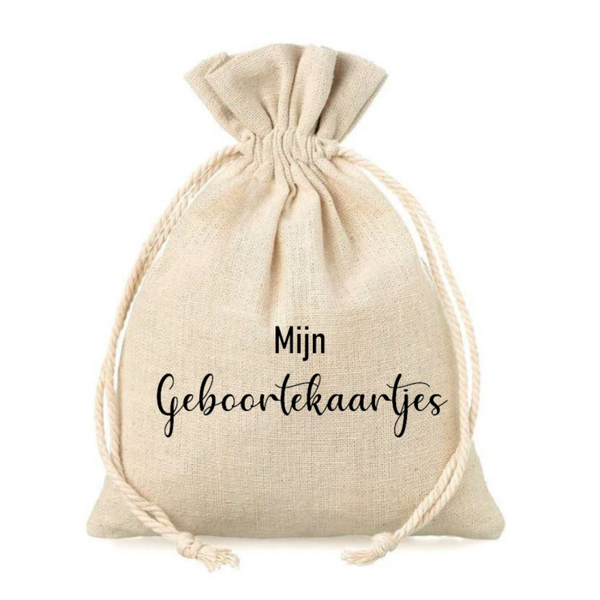 Bewaarzakje: Mijn geboortekaartjes