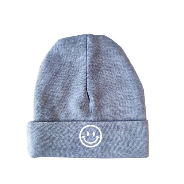 Smiley muts - antraciet