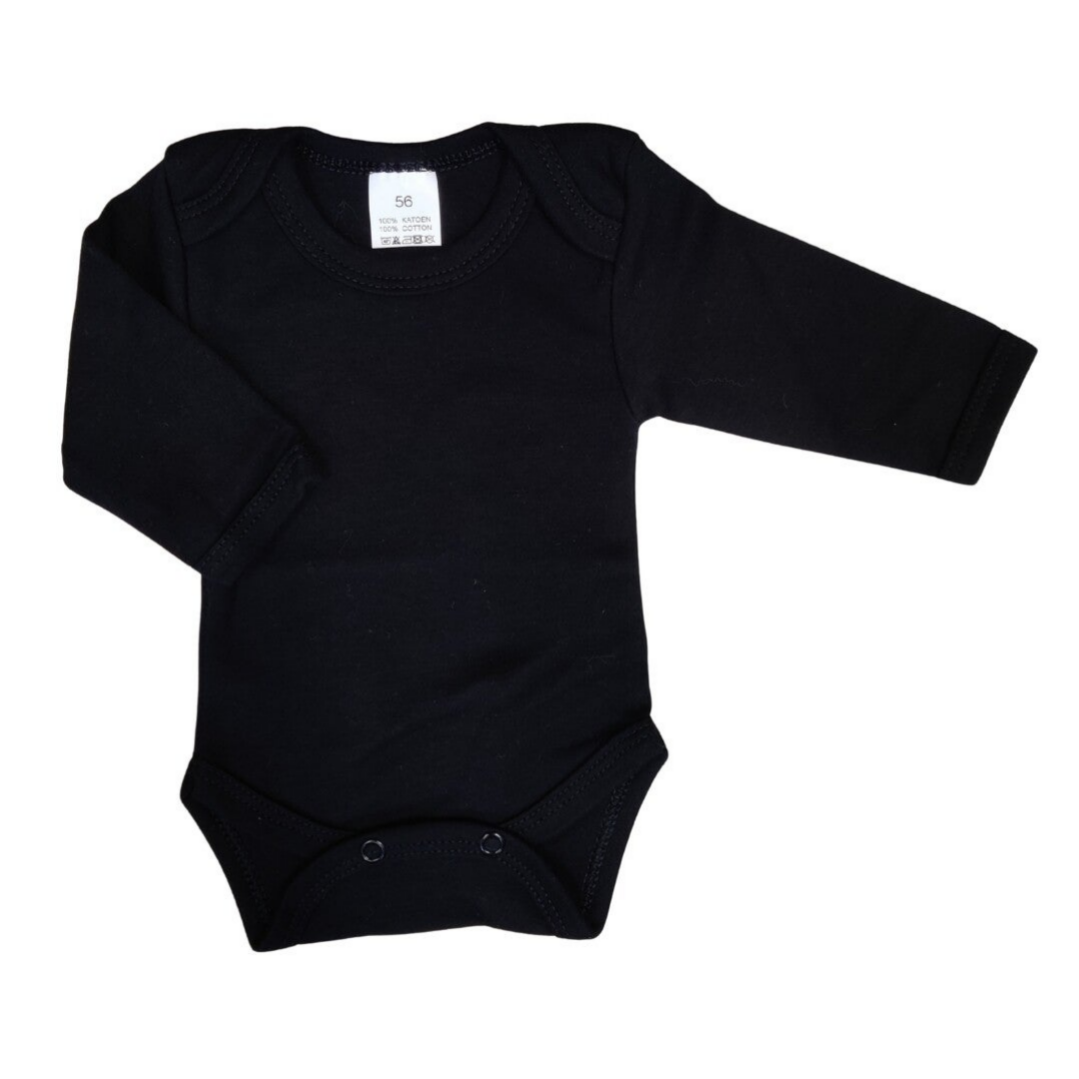 Romper zwart - lange mouw