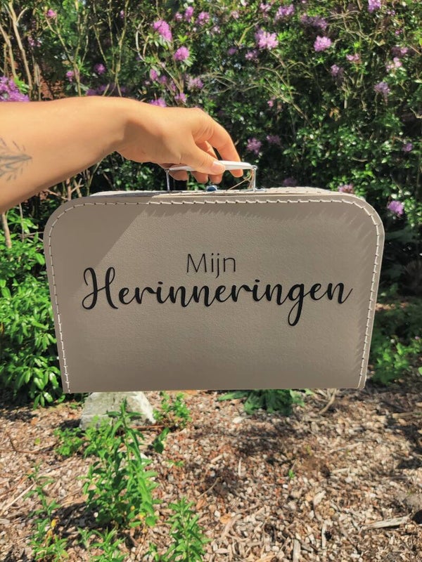 Koffertje - mijn herinneringen (beige)