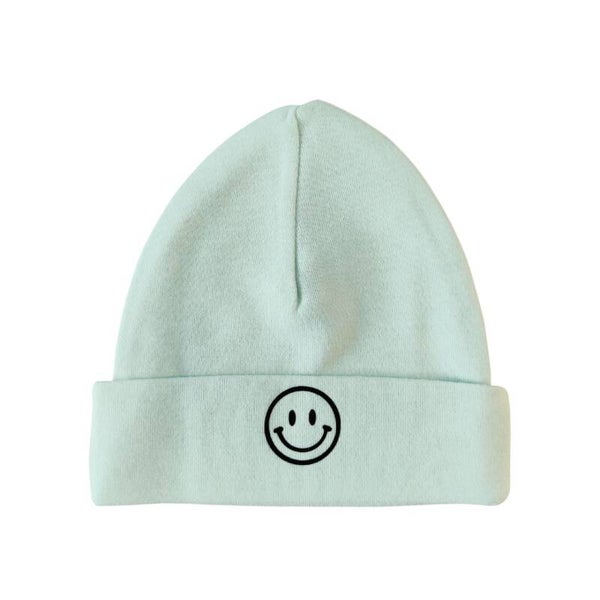 Smiley muts - stone green