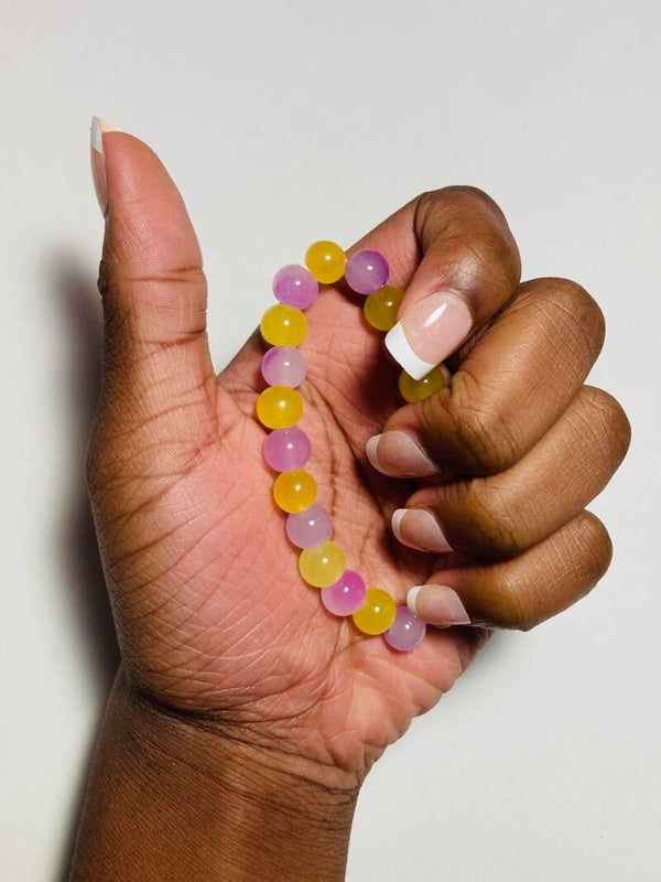 Purple and Yellow Bracelet