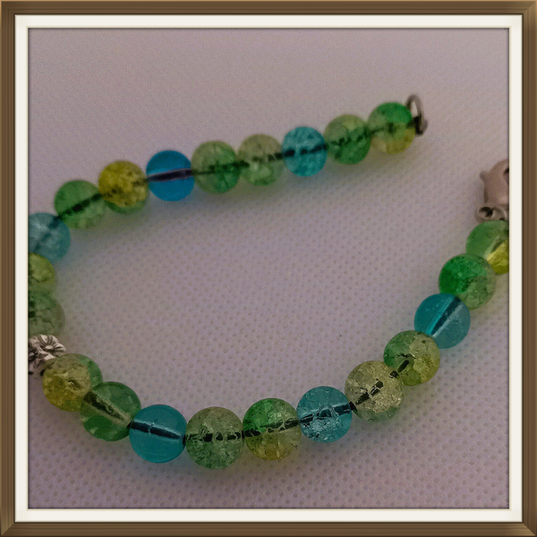 Bracelet perles en verre 6