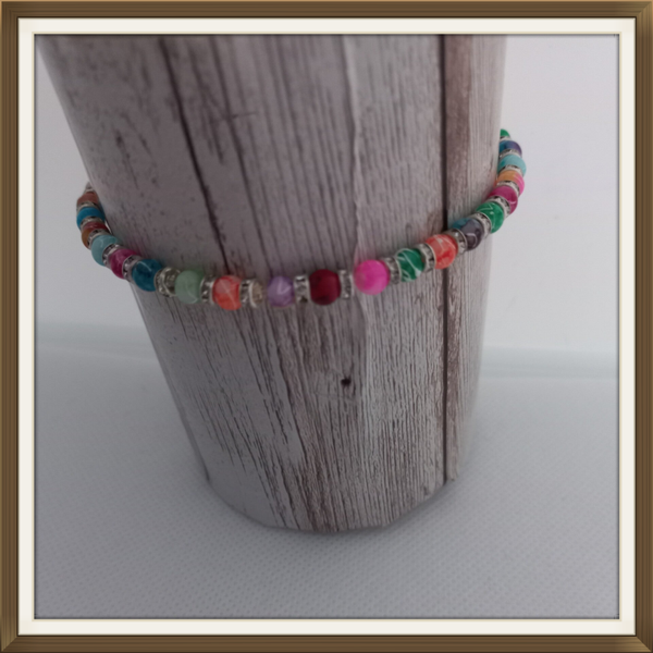 Bracelet perles en verre 2