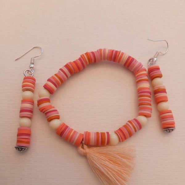 Parure bracelet et boucle d'oreille