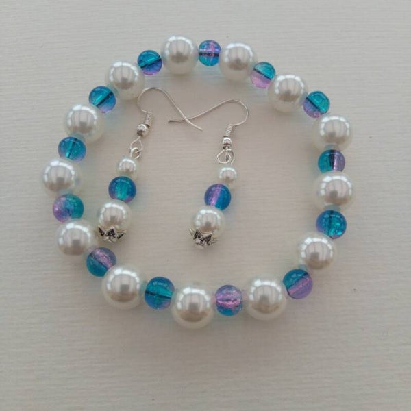 Parure bracelet et boucle d'oreille