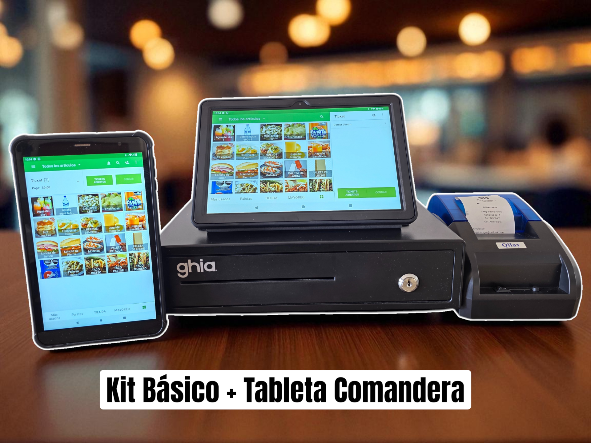 Kit Inicial + Tableta Comandera 8"