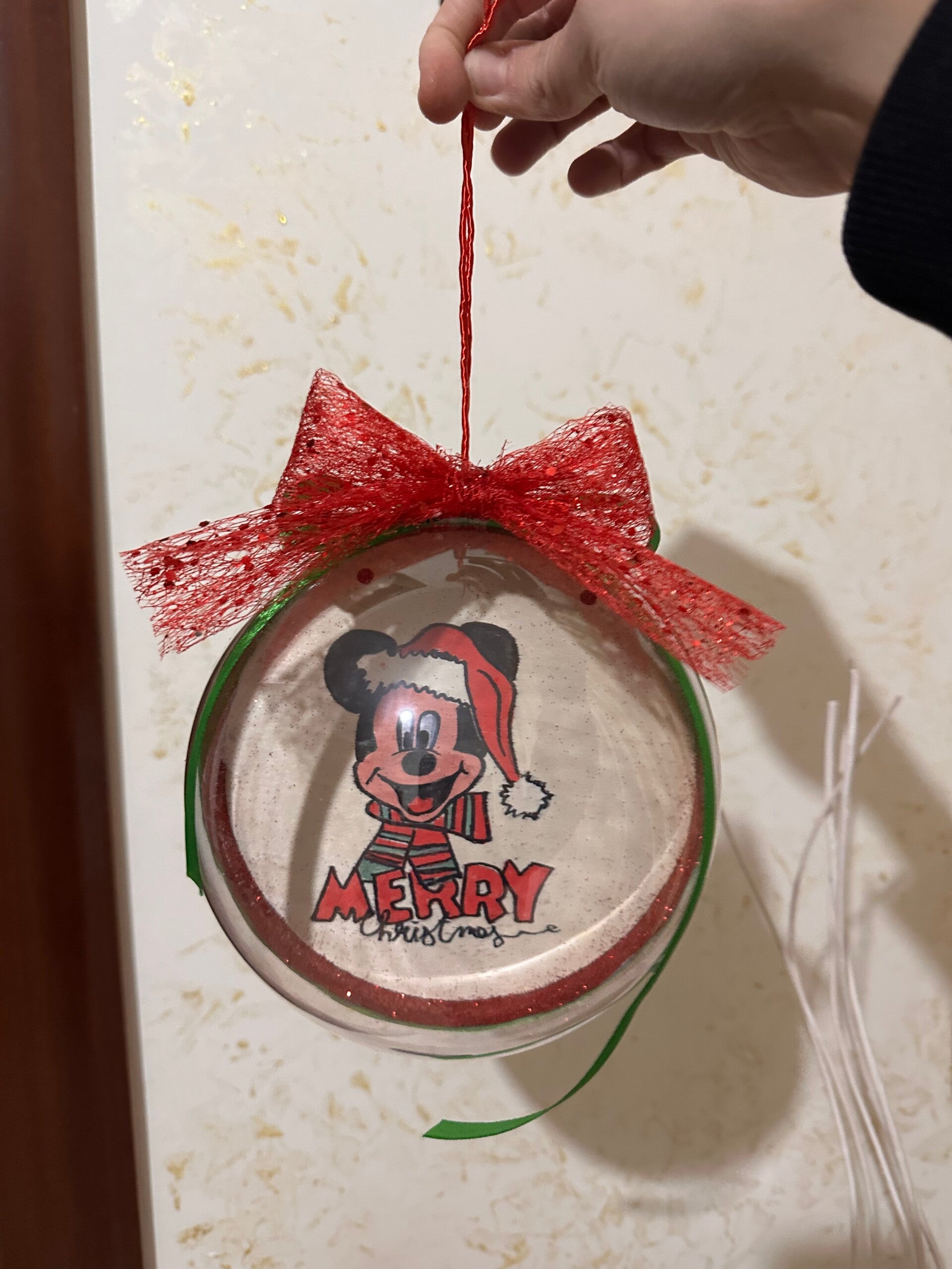 Sfera natalizia personalizzata con nome