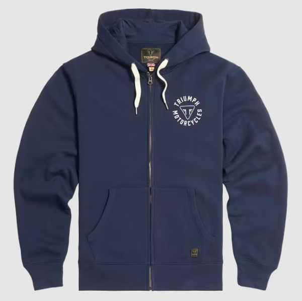 MSWS24119 - Sweat Zippé Digby Bleu Marine Homme