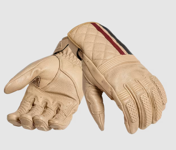 MGVS2210-401 - Gants en Cuir Sulby Creme Rayure Rouge