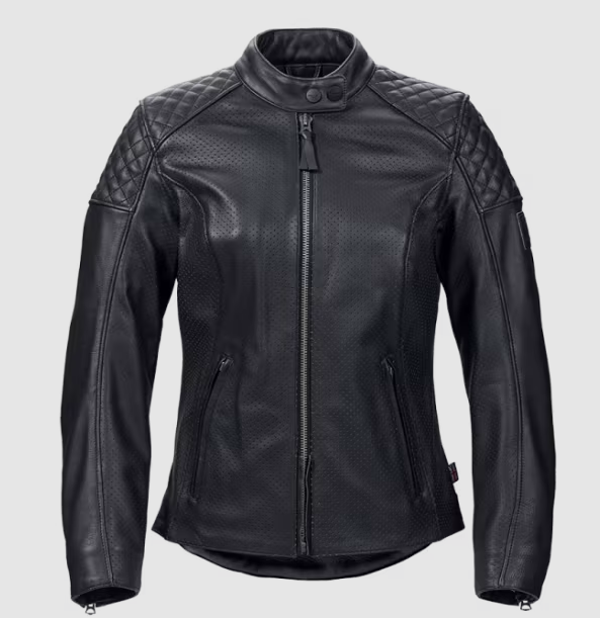 MLES22107 - Blouson Cuir Braddan Perforé Femme
