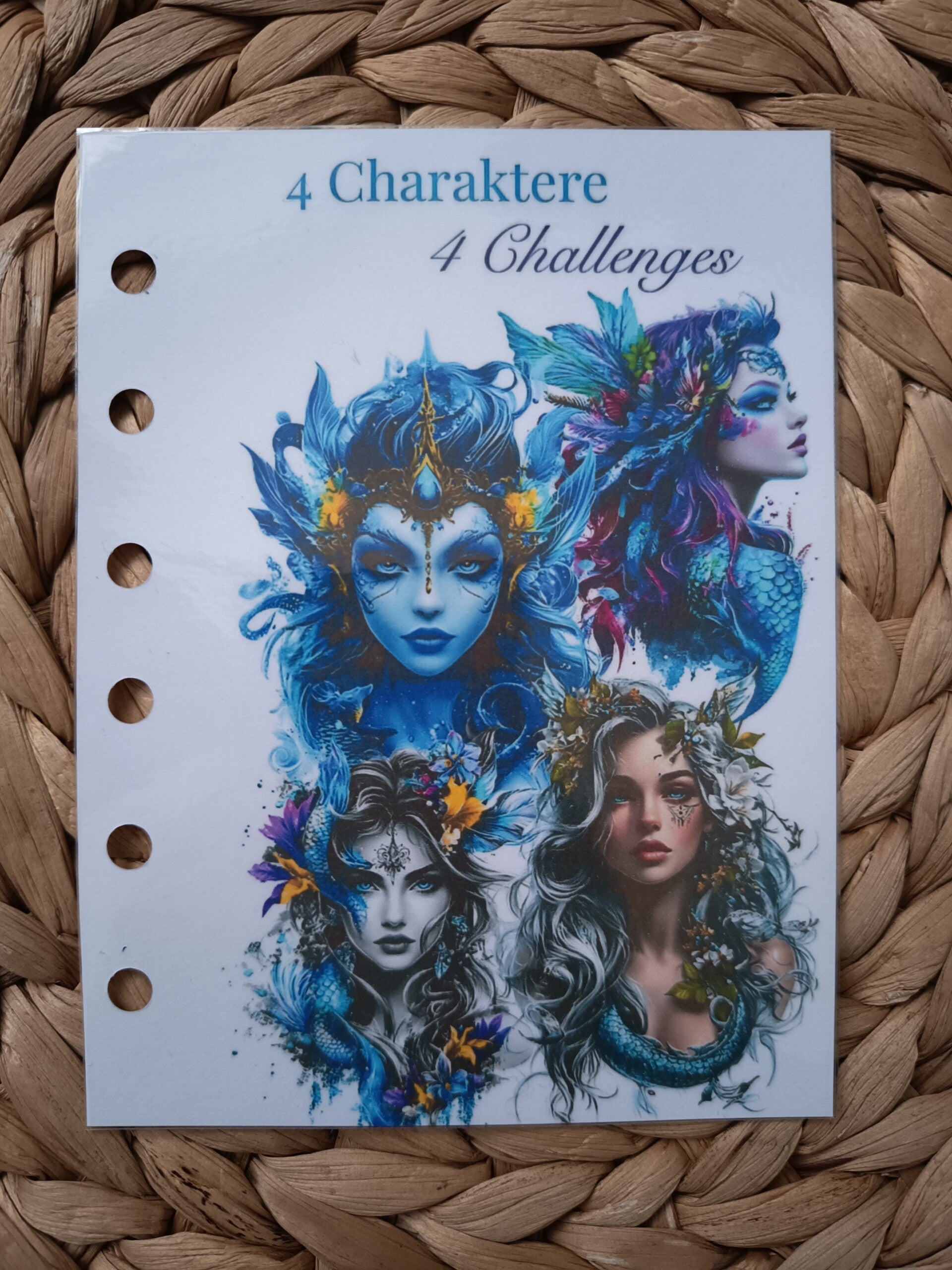 Sparspiel im A7 Format - 4 Charaktere - 4 Challenges