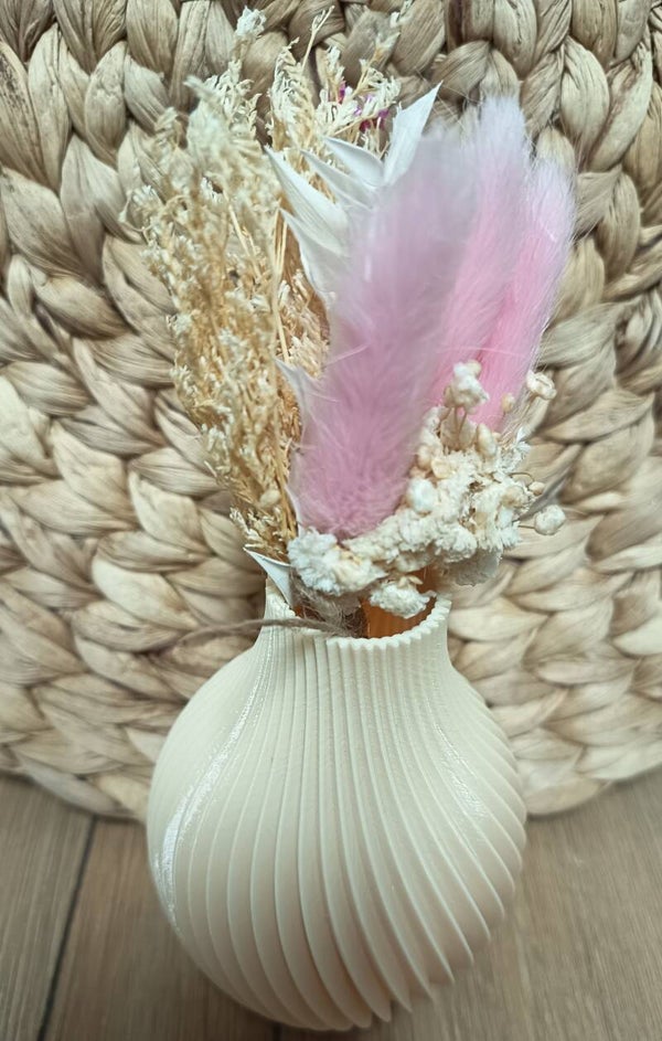 Vase in einem zarten Weiß-Beige