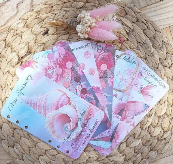 Bundle Mein Sparweg im Rosaton - A6 Format