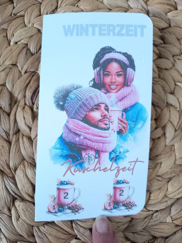 Klappkarte - Winterzeit ist Kuschelzeit